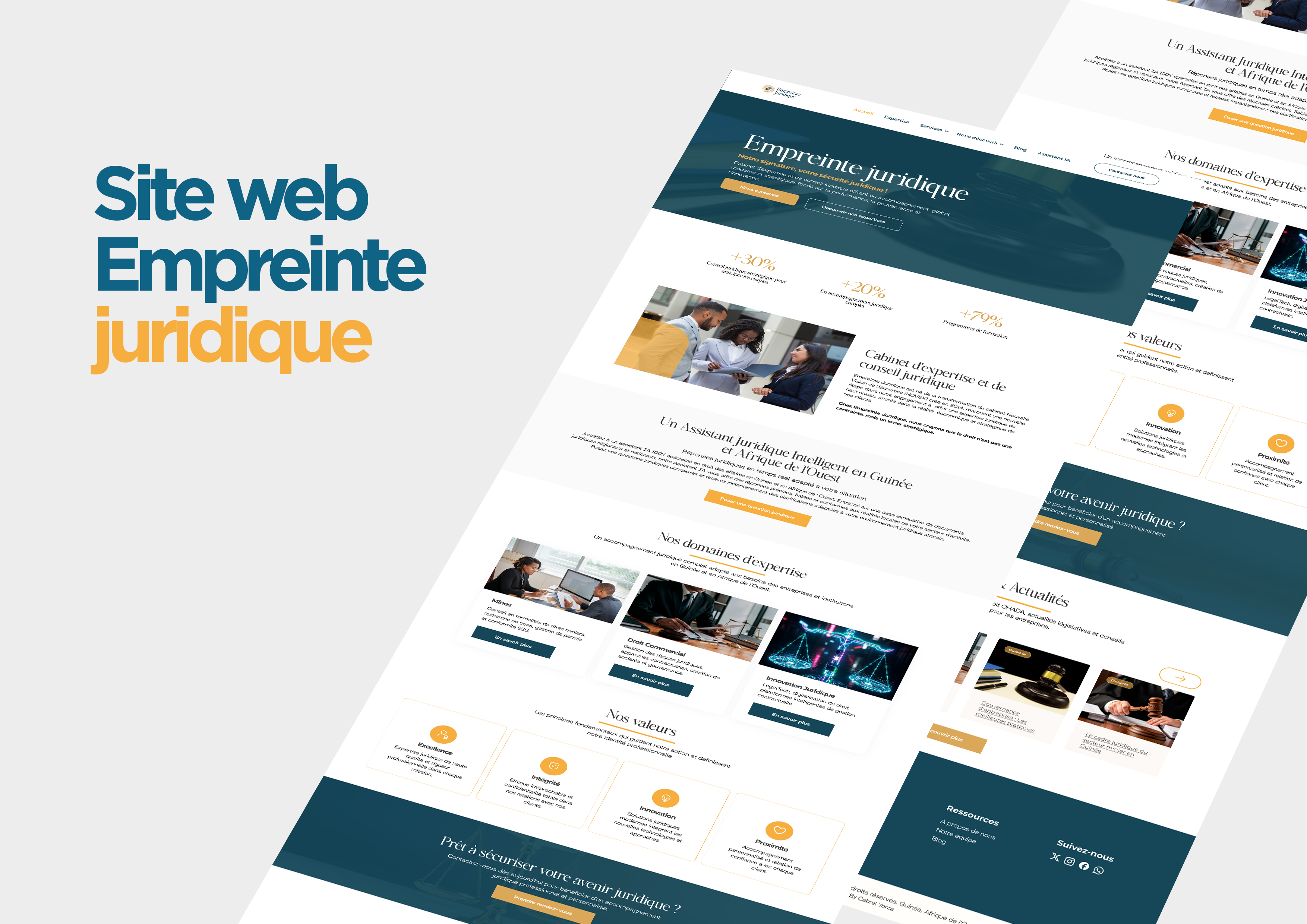 Identité visuelle Empreinte Juridique — Novafrik